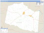 Lunenburg County, VA <br /> Wall Map <br /> Zip Code <br /> Basic Style 2025 Map