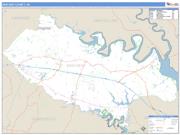 New Kent County, VA <br /> Wall Map <br /> Zip Code <br /> Basic Style 2025 Map