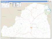 Patrick County, VA <br /> Wall Map <br /> Zip Code <br /> Basic Style 2025 Map