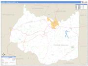 Prince Edward County, VA <br /> Wall Map <br /> Zip Code <br /> Basic Style 2025 Map