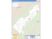 Shenandoah County, VA <br /> Wall Map <br /> Zip Code <br /> Basic Style 2025 Map