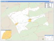 Smyth County, VA <br /> Wall Map <br /> Zip Code <br /> Basic Style 2025 Map