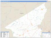 Southampton County, VA <br /> Wall Map <br /> Zip Code <br /> Basic Style 2025 Map