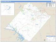 Spotsylvania County, VA <br /> Wall Map <br /> Zip Code <br /> Basic Style 2025 Map