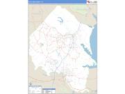 Stafford County, VA <br /> Wall Map <br /> Zip Code <br /> Basic Style 2025 Map