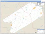 Sussex County, VA <br /> Wall Map <br /> Zip Code <br /> Basic Style 2025 Map