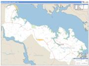 Westmoreland County, VA <br /> Wall Map <br /> Zip Code <br /> Basic Style 2025 Map