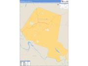 Martinsville County, VA <br /> Wall Map <br /> Zip Code <br /> Basic Style 2025 Map