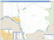 Cowlitz County, WA <br /> Wall Map <br /> Zip Code <br /> Basic Style 2025 Map