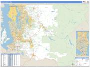 King County, WA <br /> Wall Map <br /> Zip Code <br /> Basic Style 2025 Map