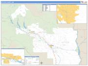 Kittitas County, WA <br /> Wall Map <br /> Zip Code <br /> Basic Style 2025 Map