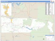 Lewis County, WA <br /> Wall Map <br /> Zip Code <br /> Basic Style 2025 Map