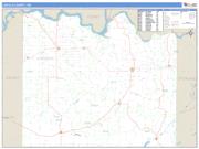 Lincoln County, WA <br /> Wall Map <br /> Zip Code <br /> Basic Style 2025 Map