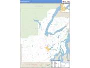 Mason County, WA <br /> Wall Map <br /> Zip Code <br /> Basic Style 2025 Map