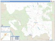 Okanogan County, WA <br /> Wall Map <br /> Zip Code <br /> Basic Style 2025 Map