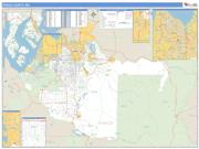 Pierce County, WA <br /> Wall Map <br /> Zip Code <br /> Basic Style 2025 Map