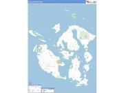 San Juan County, WA <br /> Wall Map <br /> Zip Code <br /> Basic Style 2025 Map