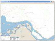 Wahkiakum County, WA <br /> Wall Map <br /> Zip Code <br /> Basic Style 2025 Map