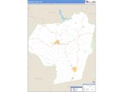 Barbour County, WV <br /> Wall Map <br /> Zip Code <br /> Basic Style 2025 Map