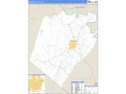 Berkeley County, WV <br /> Wall Map <br /> Zip Code <br /> Basic Style 2025 Map