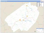 Braxton County, WV <br /> Wall Map <br /> Zip Code <br /> Basic Style 2025 Map