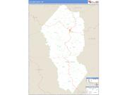 Calhoun County, WV <br /> Wall Map <br /> Zip Code <br /> Basic Style 2025 Map