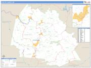 Fayette County, WV <br /> Wall Map <br /> Zip Code <br /> Basic Style 2025 Map