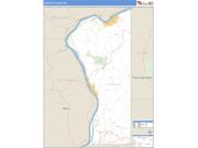 Hancock County, WV <br /> Wall Map <br /> Zip Code <br /> Basic Style 2025 Map