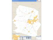 Harrison County, WV <br /> Wall Map <br /> Zip Code <br /> Basic Style 2025 Map