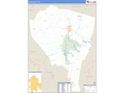 Lewis County, WV <br /> Wall Map <br /> Zip Code <br /> Basic Style 2025 Map