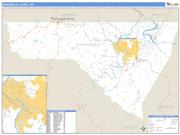 Monongalia County, WV <br /> Wall Map <br /> Zip Code <br /> Basic Style 2025 Map