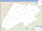 Monroe County, WV <br /> Wall Map <br /> Zip Code <br /> Basic Style 2025 Map