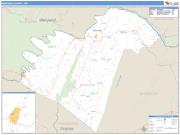 Morgan County, WV <br /> Wall Map <br /> Zip Code <br /> Basic Style 2025 Map