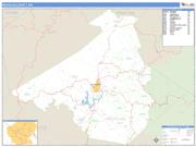 Nicholas County, WV <br /> Wall Map <br /> Zip Code <br /> Basic Style 2025 Map