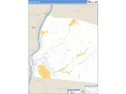 Ohio County, WV <br /> Wall Map <br /> Zip Code <br /> Basic Style 2025 Map