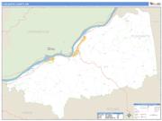Pleasants County, WV <br /> Wall Map <br /> Zip Code <br /> Basic Style 2025 Map