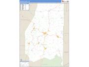 Preston County, WV <br /> Wall Map <br /> Zip Code <br /> Basic Style 2025 Map