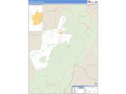 Randolph County, WV <br /> Wall Map <br /> Zip Code <br /> Basic Style 2025 Map