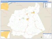 Ritchie County, WV <br /> Wall Map <br /> Zip Code <br /> Basic Style 2025 Map