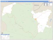 Tucker County, WV <br /> Wall Map <br /> Zip Code <br /> Basic Style 2025 Map