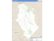 Wayne County, WV <br /> Wall Map <br /> Zip Code <br /> Basic Style 2025 Map