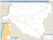 Wetzel County, WV <br /> Wall Map <br /> Zip Code <br /> Basic Style 2025 Map
