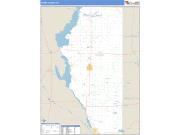 Adams County, WI <br /> Wall Map <br /> Zip Code <br /> Basic Style 2025 Map