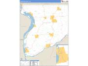 Crawford County, WI <br /> Wall Map <br /> Zip Code <br /> Basic Style 2025 Map