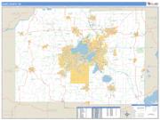 Dane County, WI <br /> Wall Map <br /> Zip Code <br /> Basic Style 2025 Map