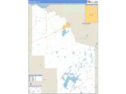 Iron County, WI <br /> Wall Map <br /> Zip Code <br /> Basic Style 2025 Map