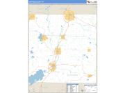 Jefferson County, WI <br /> Wall Map <br /> Zip Code <br /> Basic Style 2025 Map