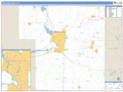 Portage County, WI <br /> Wall Map <br /> Zip Code <br /> Basic Style 2025 Map