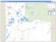 Sawyer County, WI <br /> Wall Map <br /> Zip Code <br /> Basic Style 2025 Map