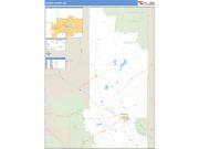 Albany County, WY <br /> Wall Map <br /> Zip Code <br /> Basic Style 2025 Map